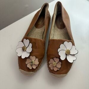 Michael Kors Brown Floral Espadrilles